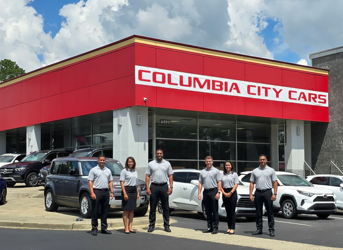 The dedicated sales and service team at Columbia City Cars ready to help you find your next vehicle