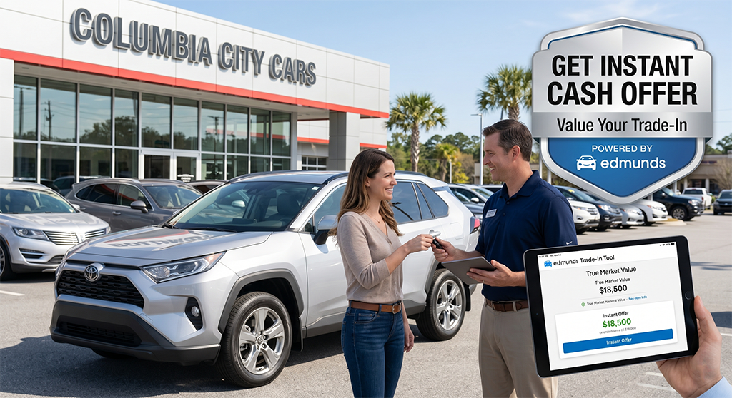 Sell or trade your car at Columbia City Cars in Columbia, SC